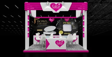 Stall designing for disposable company